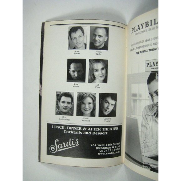 Hitchcock The 39 Steps Playbill 2008 Arnie Burton Jeffrey Kuhn Jill Paice Ticket - Picture 8 of 9